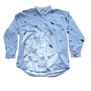 VTG Casey Coleman Golf Novelty Button Down Long Sleeve Shirt M/L